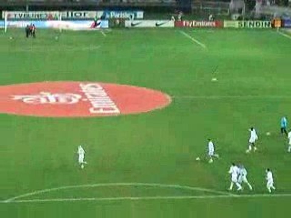 psg om échauffement des marseillais