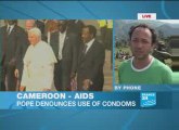 Outcry at Pope's denunciation of condom use
