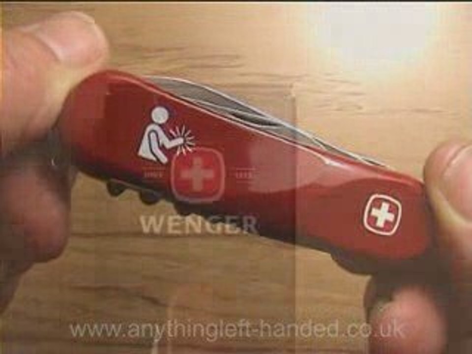 Swiss army knives left-handed from Wenger