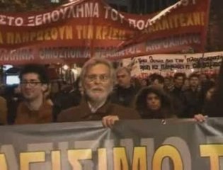 Job Loss in Economic Crisis Greek Worker Protest, Athens