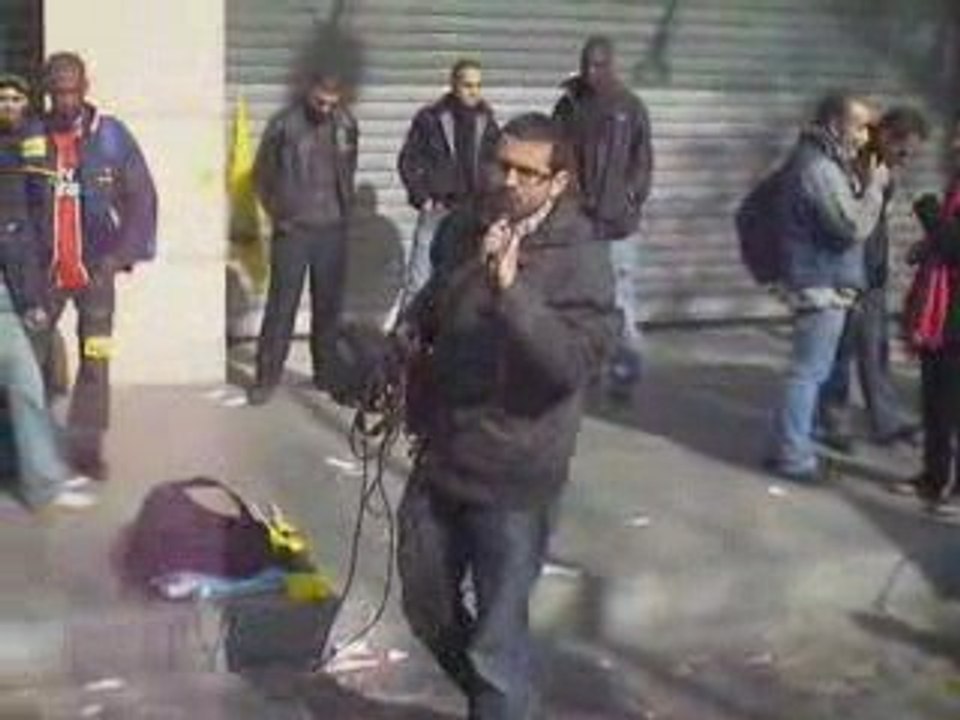 18 mars 2009 rassemblement de facteurs en grève