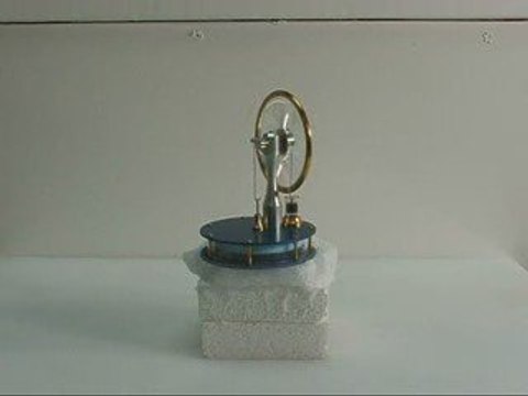 Stirling Engine Running on Dry Ice