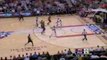 NBA Andre Miller steals the ball from Shaquille O'Neal...And