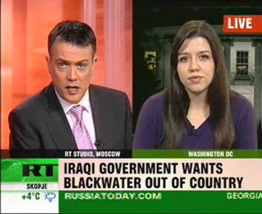 Does US want Blackwater to work in Iraq illegally?