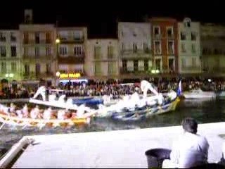 Joutes sétoise en nocturne