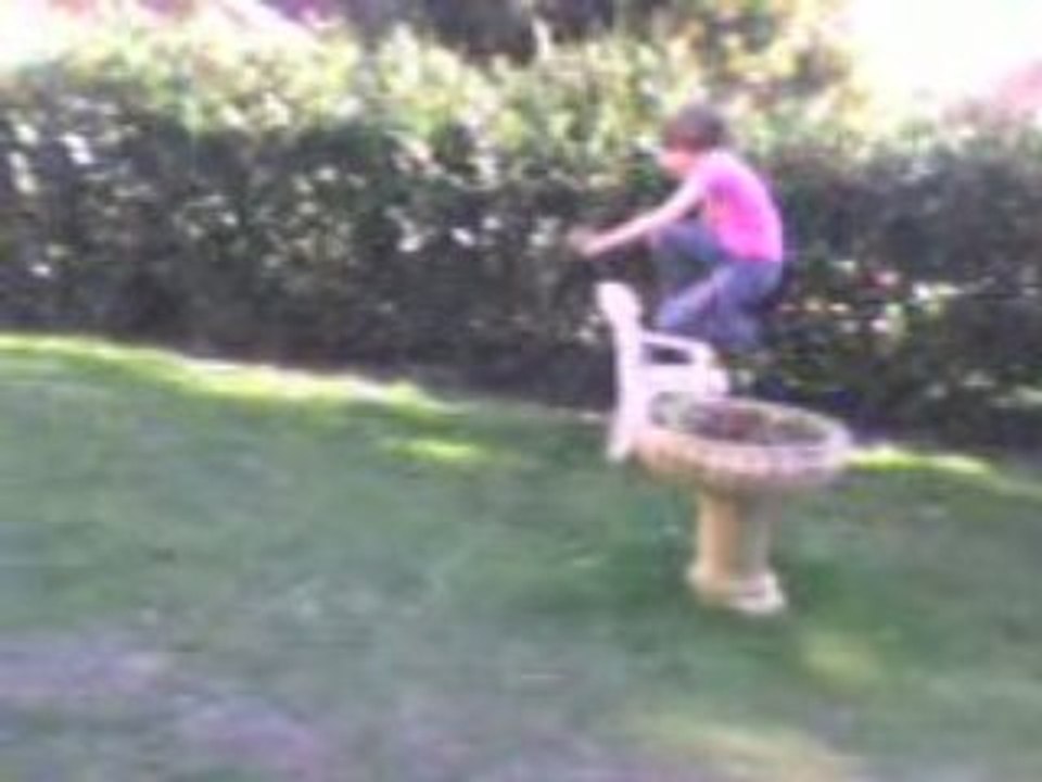 parcour de saut a pied