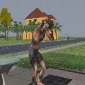 Sims mourant sous une pluies de gréles