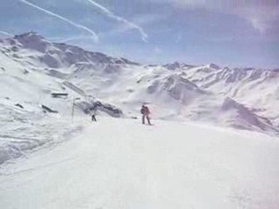 Descente ski Valmeinier 14/03/2009