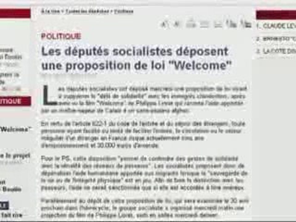 Loi "Welcome"
