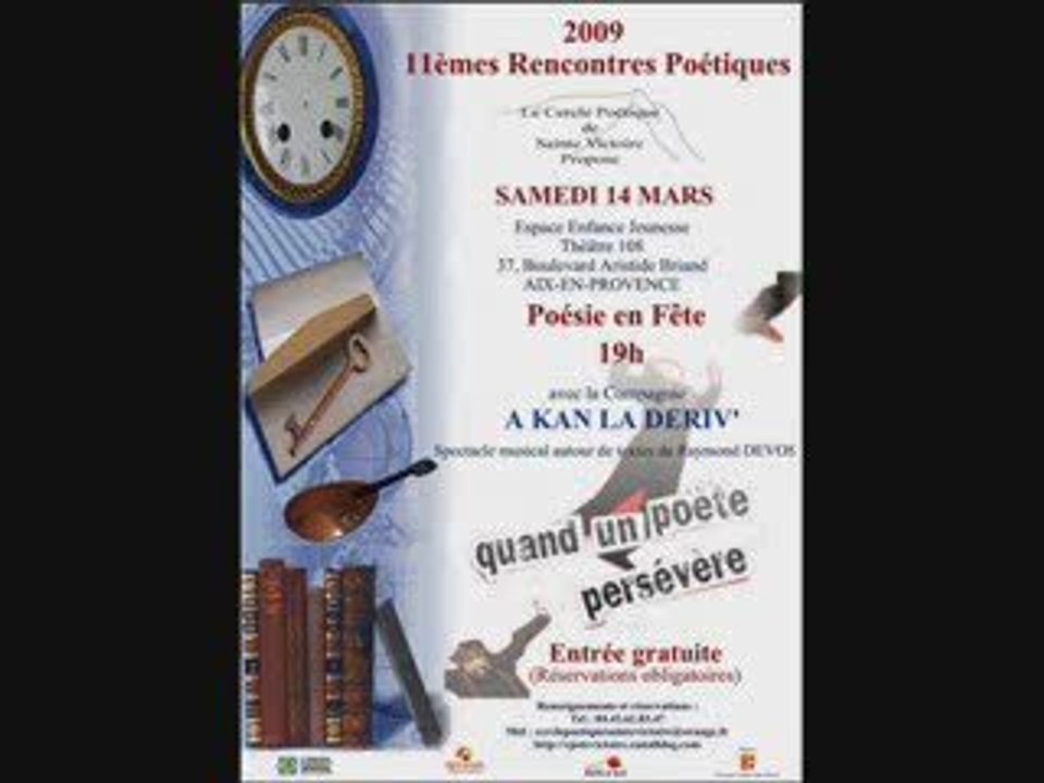 Quand un poète persévère - A KAN LA DERIV
