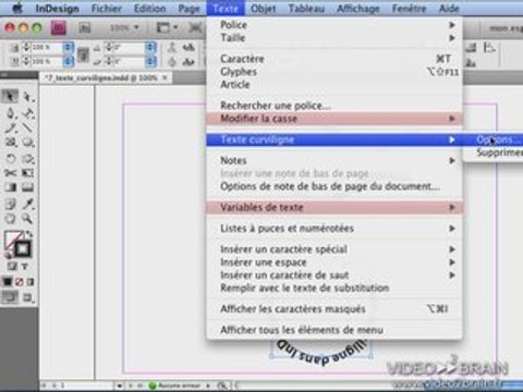 Adobe InDesign CS4 : Les textes sur des tracés