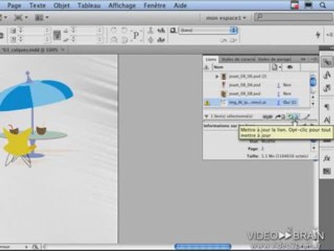 Adobe InDesign CS4 : Le lien des images