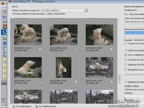 Adobe Photoshop CS4 : Récupérer les photos d'un appareil num