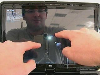 Stellarium 0.10b sur le HP TouchSmart tx2: Multitouch actif!