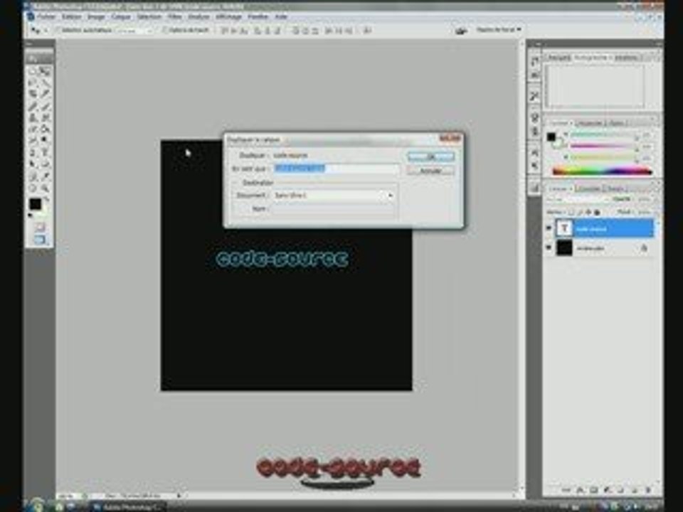 Tutoriel Photoshop Cs3: Création d'un Relfet effect.