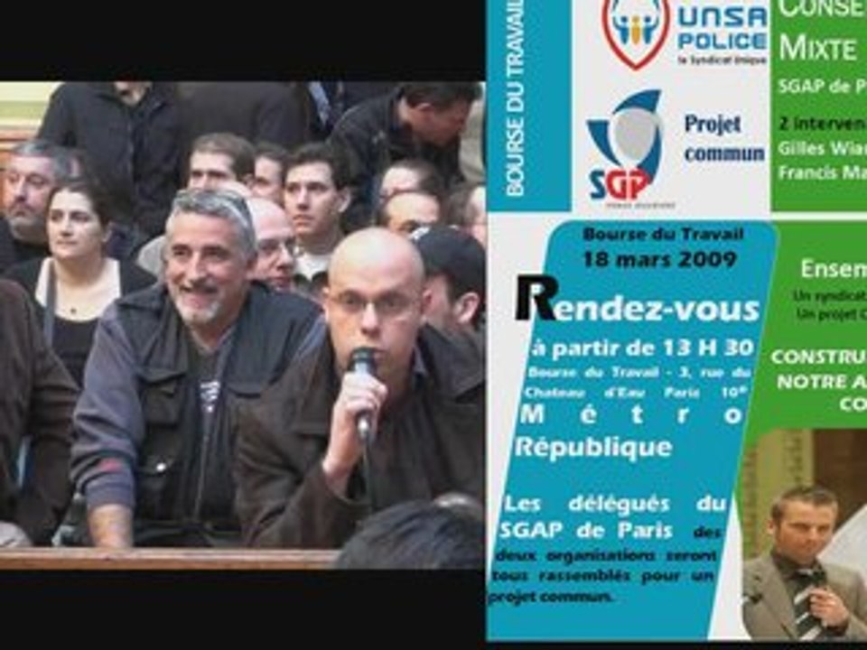 Conseil Mixte SGP-UNSA DU 18 MARS 2009