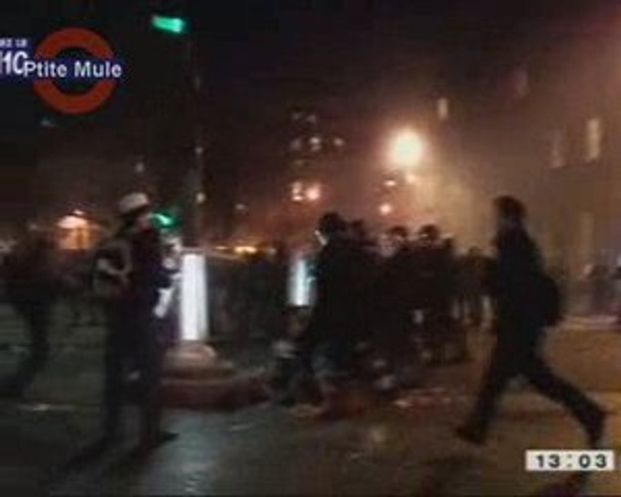 Les affrontements à Paris