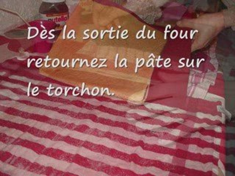 recette du roulé au Nutella