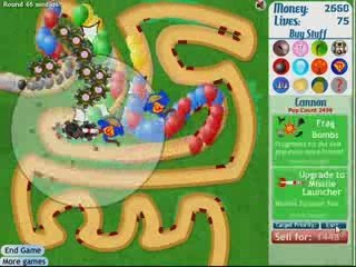 Bloons TD 3 Walkthrough - Medium Mode (Track 1) Full Live...