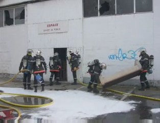 Incendie à Cambrai rue de Douai