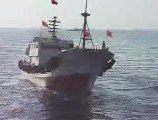 Chinese ships approach USNS Impeccable - RAW VIDEO #5