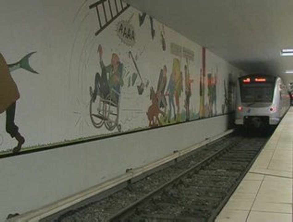 Parcours Métro dans la capitale de l'Europe