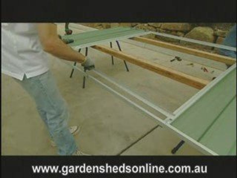 Garden Shed - Front Panel and Door Jamb Assembly