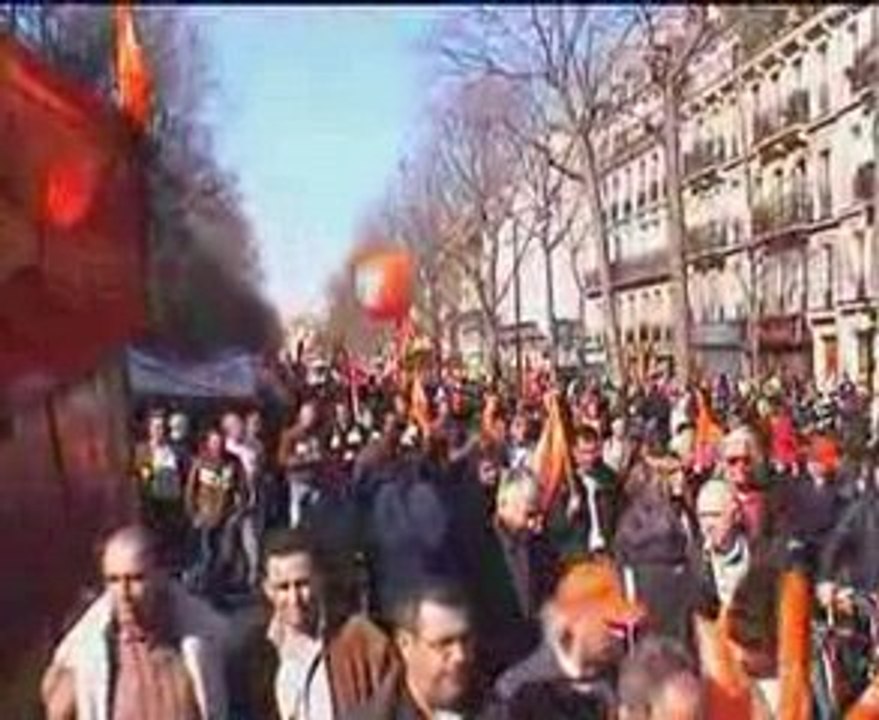 Le cortège CFDT au coeur de la manifestation du 19 mars 2009