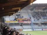 Auxerre Le Mans, entrée des joueurs et ambiance des kops