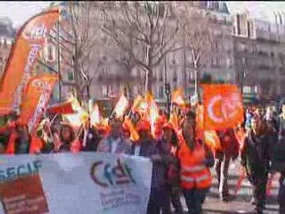 Le SECIF à la manifestation du 19 mars 2009