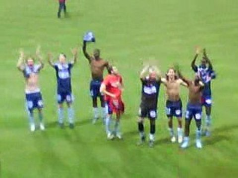 Reims Sedan 20 /03/ 09, supporters CSSA fin de match super !