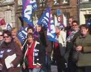 Manif du 19 mars 2009 a Charleville-Mézières pour sud 08