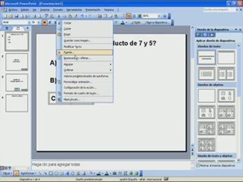 Armar juego con PowerPoint