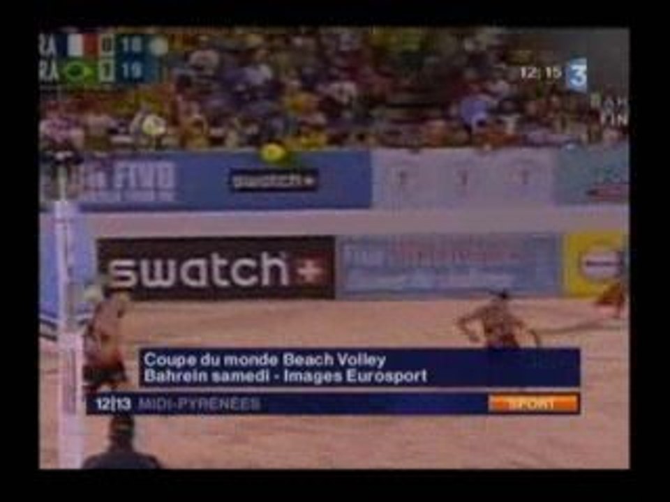 Beach Volley France3 Sud 3-11-08