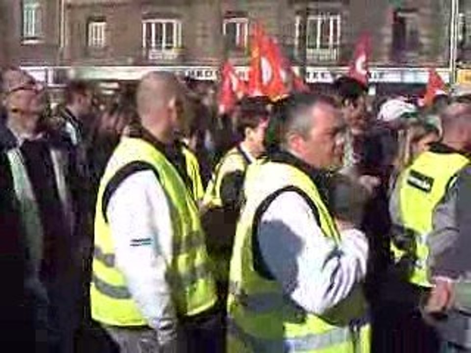 le 19.03.09 la liesse des havrais dans la rue