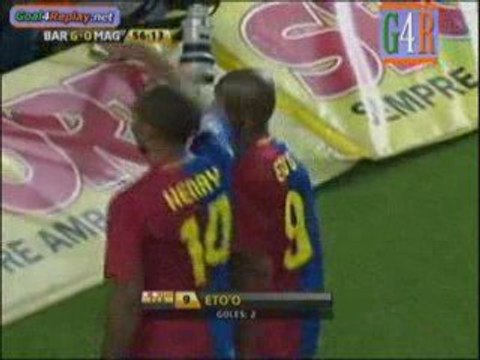 ETO'O 6-0 FC BARCELONE - MALAGA