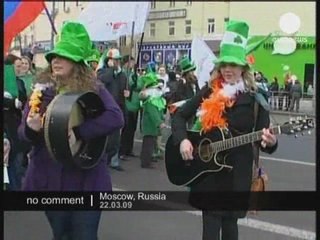 Parade de la Saint Patrick à Moscou