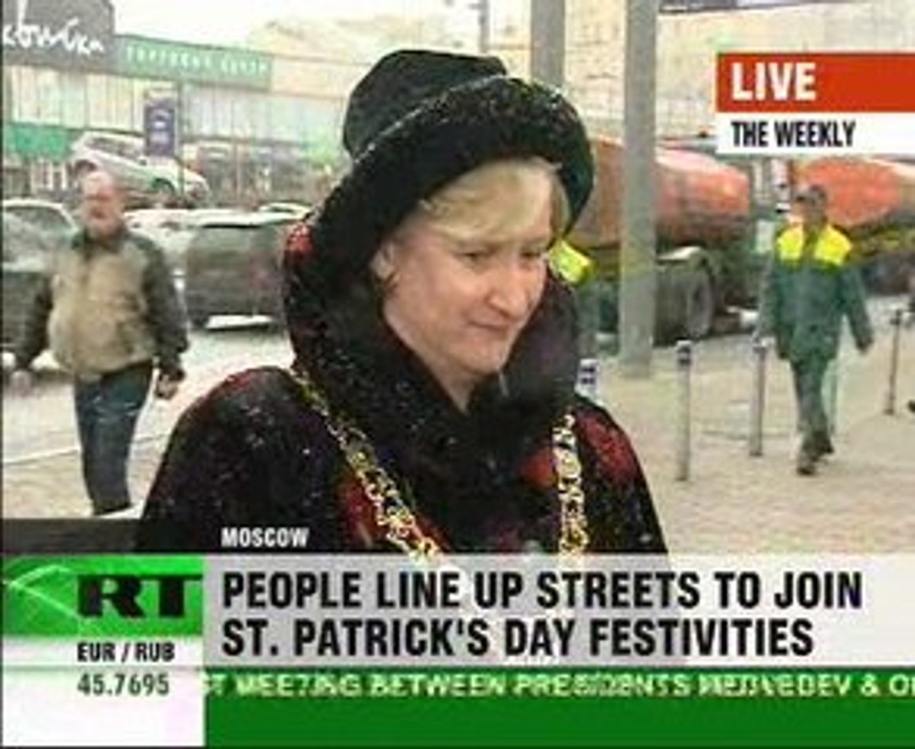 Moscow goes green celebrating St. Patrick’s Day