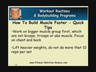 Build Fast Muscle - Tips For Quicker Success