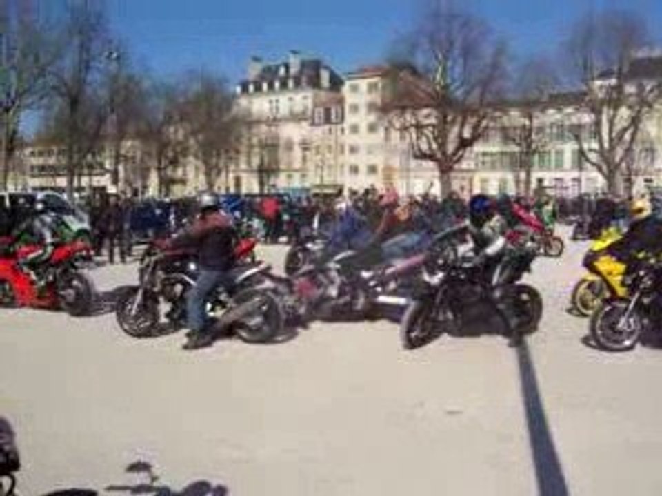 Manif  Moto à NANCY