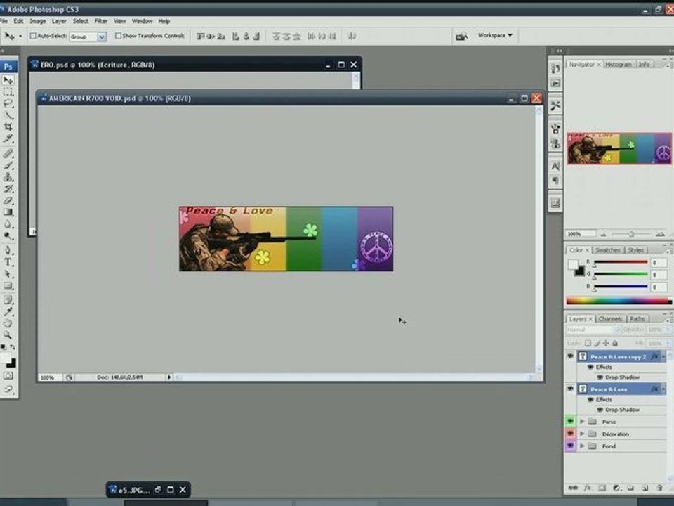 Tutorial Photoshop n°1 - Création de Signature