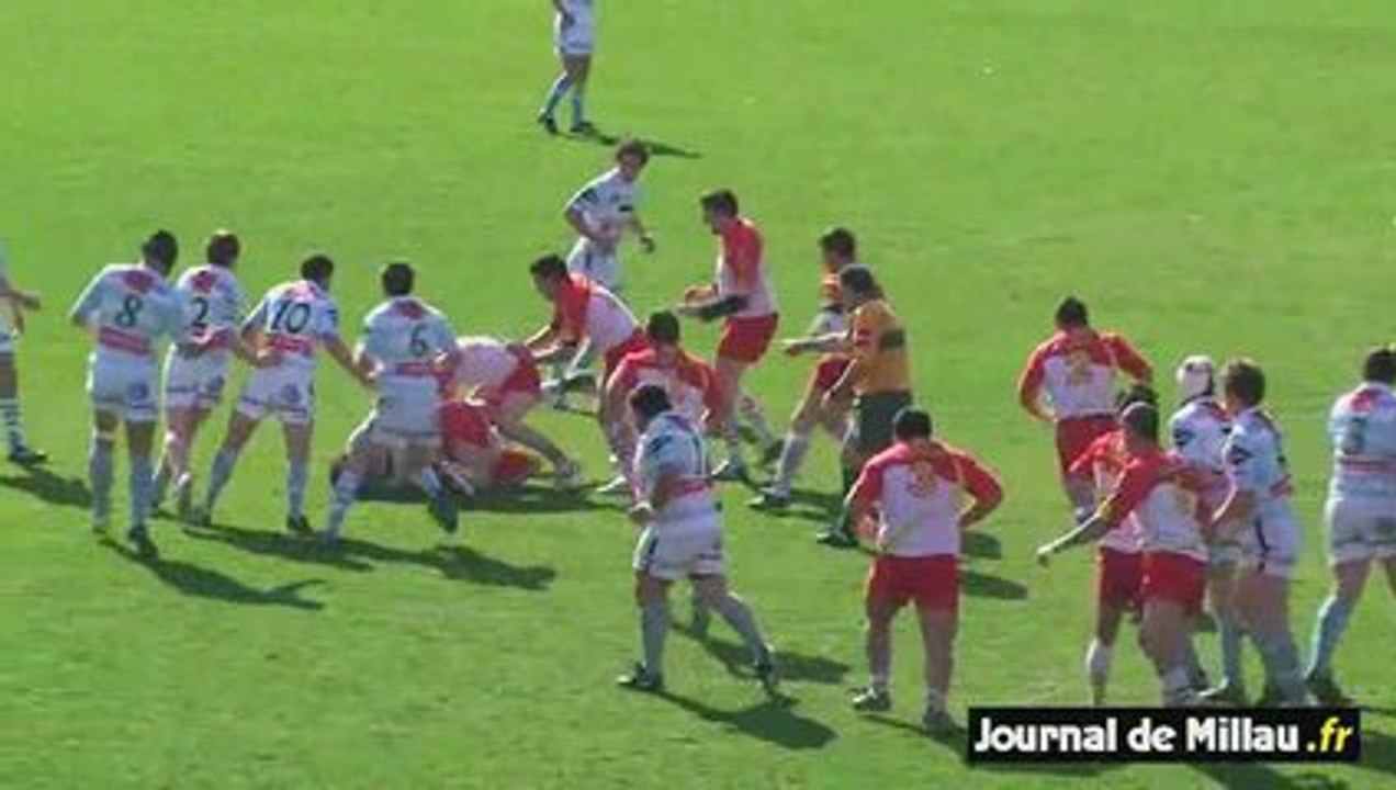 Rugby: Millau 10 - Decazeville 32 (1er mi-temps)