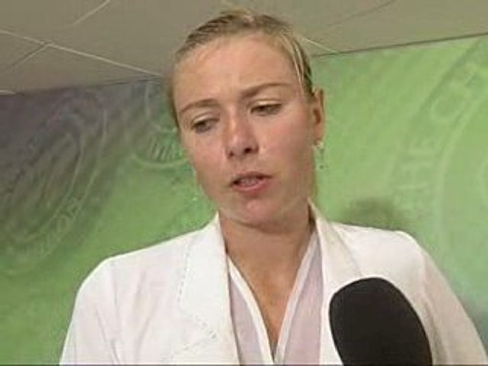 Maria Sharapova First round ESPN Interview