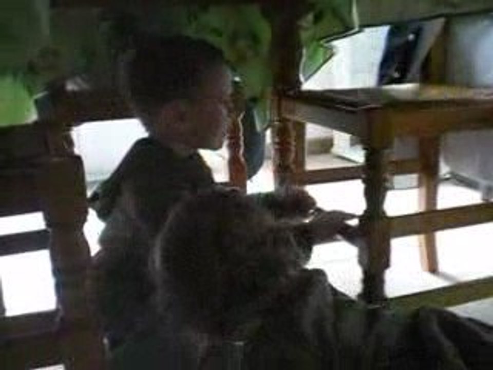 Célia et Florian jouent à cache cache !!!