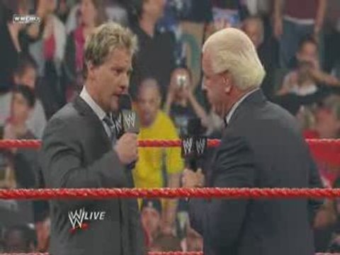Raw 03 23 09 Chris Jericho and Ric Flair segment 1/2