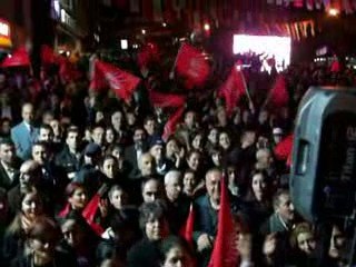 Taner Güner ve Murat Karayalçın Piyangotepe mitingi