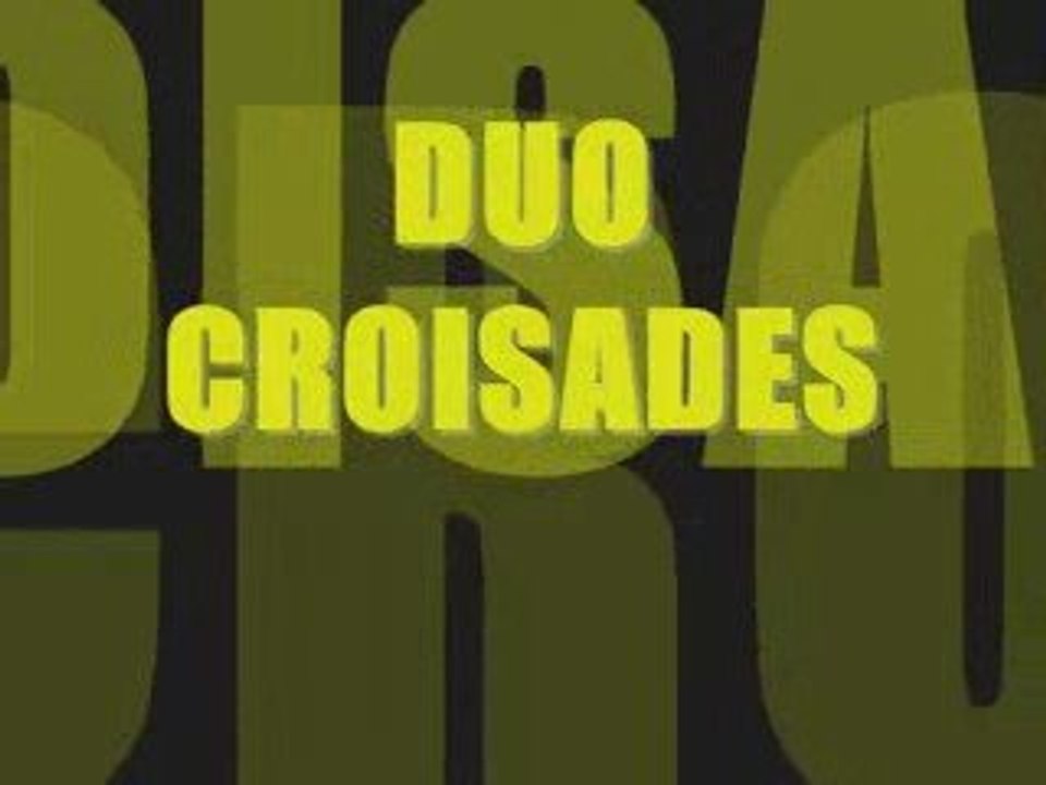 Escrime cascade. Frédéric Trin. Duo croisades