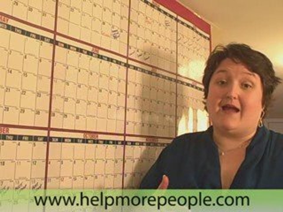 Use a  Wall Calendar for Important Events & Projects