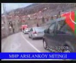 MHP ARSLANKÖY MİTİNGİ-KONVOY GÖRÜNTÜLERİ-2-