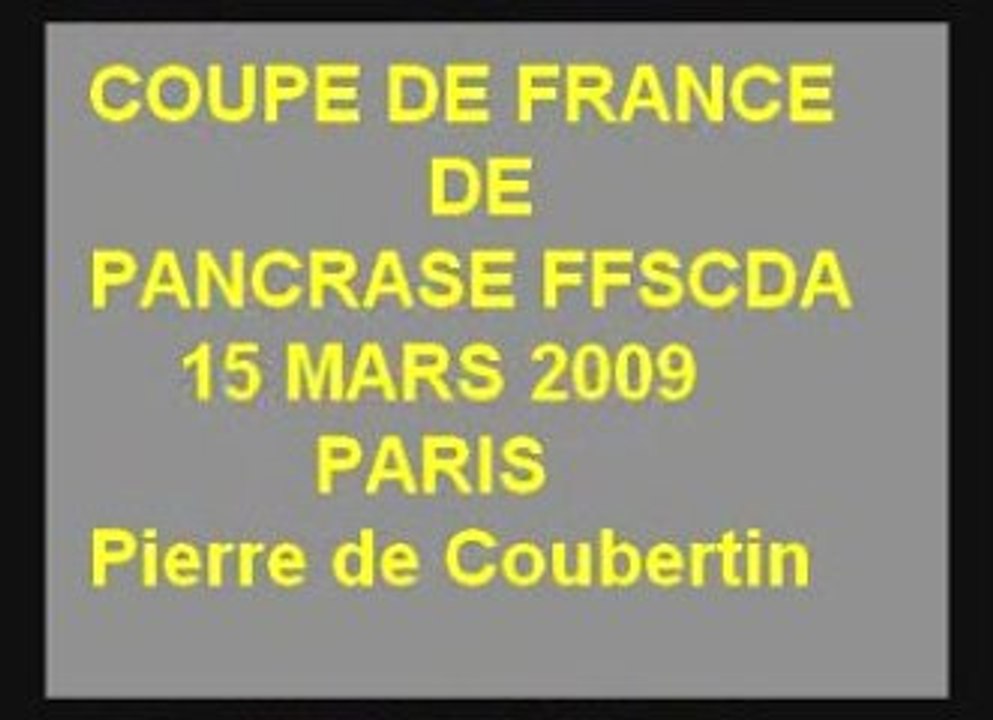 Coupe de France de Pancrase 1 15.03.09